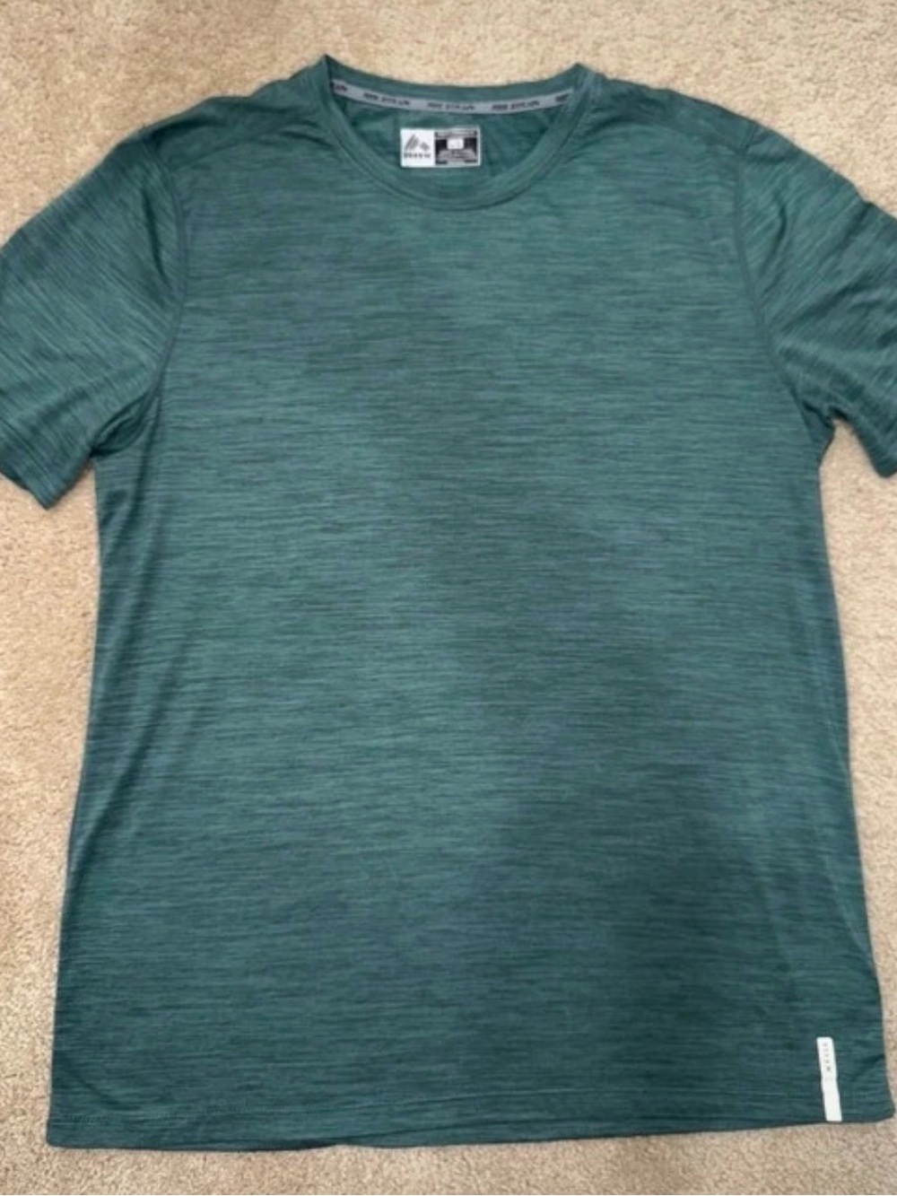 RBX  Men's Green Heather Performance Crew Neck Tee